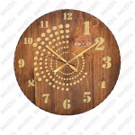 ساعت دیواری چوبی حلزونی
